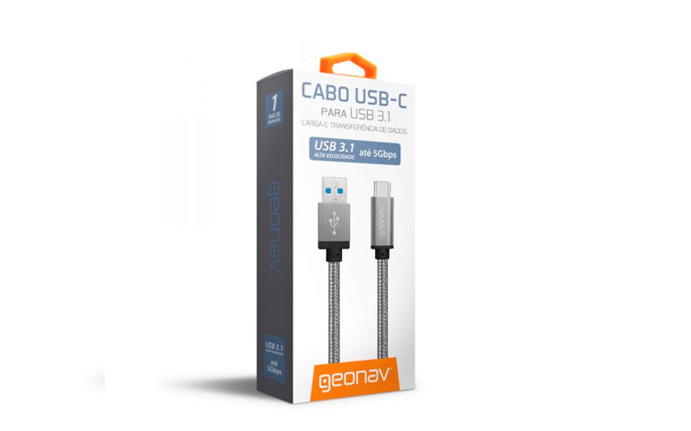 Cabo de USB-C para Micro USB 3.0, nylon trançado 1,5m